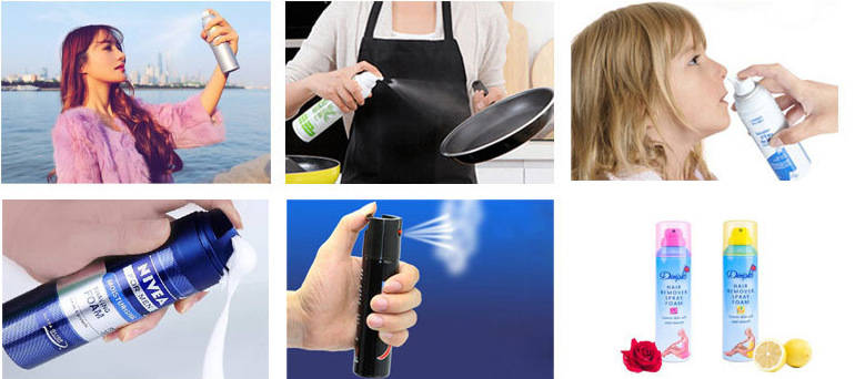 يمكن لطلاء الهباء الجوي ملء منتجات تطبيق الآلة