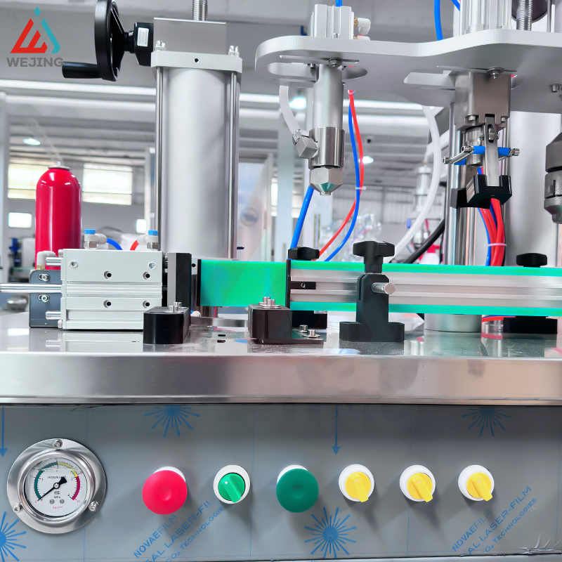 4 في 1 نصف أوتوماتيك آلي ملء آلة الرذاذ الهباء الجوي آلة ملء