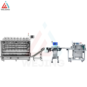 8 رؤساء خط ملء قناع الوجه مع آلة حساب فحص الوزن