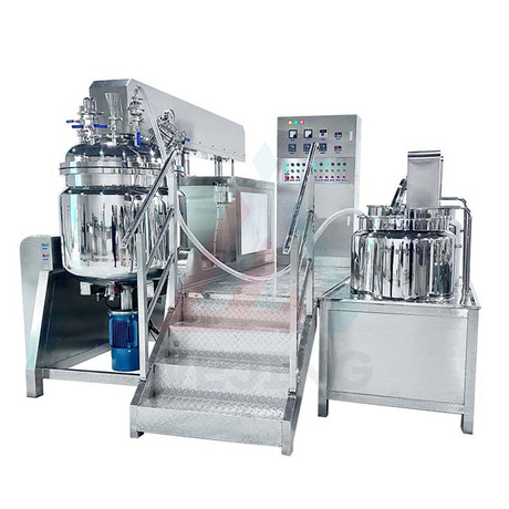 300L مستحلب غسول الجسم الكيميائي ماكينة فراغ المجانسة مستحلب خلاط 