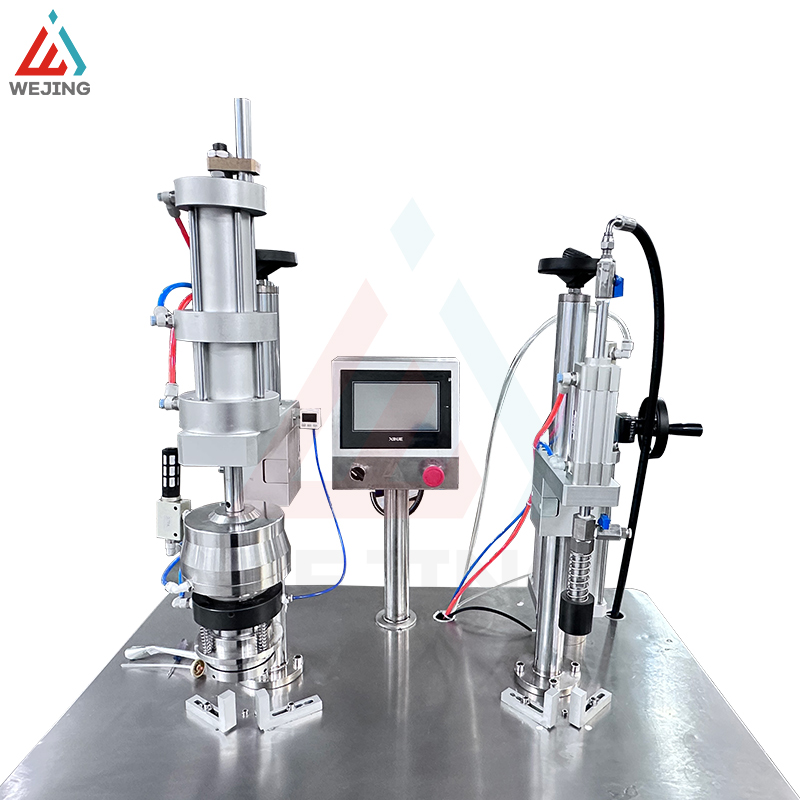 WJERZ-650 SEMI AIMITATIAL AEROSOL BOV Aerosol ملء وآلة الشقوق الخارجي
