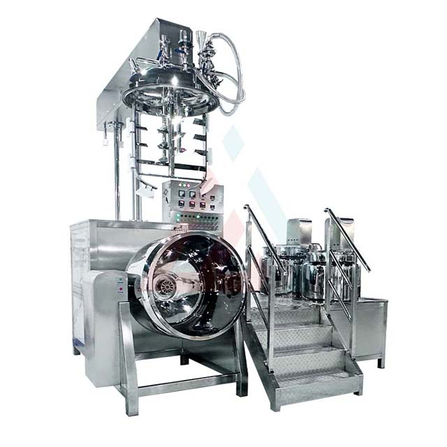 300L مستحلب غسول الجسم الكيميائي ماكينة فراغ المجانسة مستحلب خلاط 