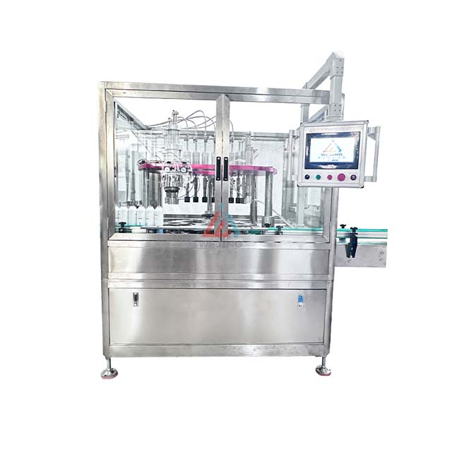 حقيبة BOV الأوتوماتيكية على آلة تعبئة الصمامات لرذاذ الأنف، رذاذ زيت الزيتون، رذاذ مزيل العرق، جل الحلاقة، رذاذ الطلاء المائي، طفاية حريق بقاعدة مائية