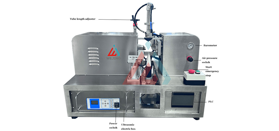 آلة ختم الذيل بالموجات فوق الصوتية شبه الأوتوماتيكية