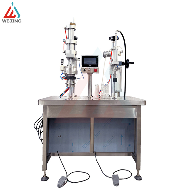 WJERZ-650 SEMI AIMITATIAL AEROSOL BOV Aerosol ملء وآلة الشقوق الخارجي